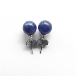 Ohrstecker (8 mm) aus Sodalith
