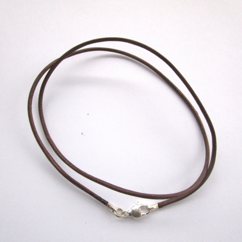 Lederband braun 1.5 mm / 42 cm