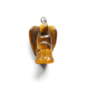 Engelanhänger (2 cm) aus Tigerauge mit Öse